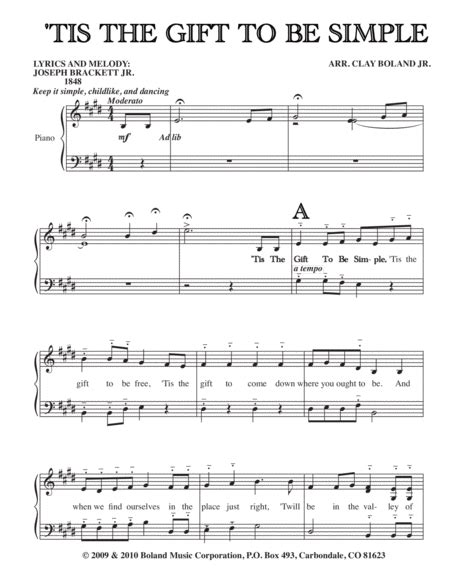 tis a gift to be simple violin
